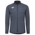 Grey - Front - Umbro Mens Premier Thermal Jacket