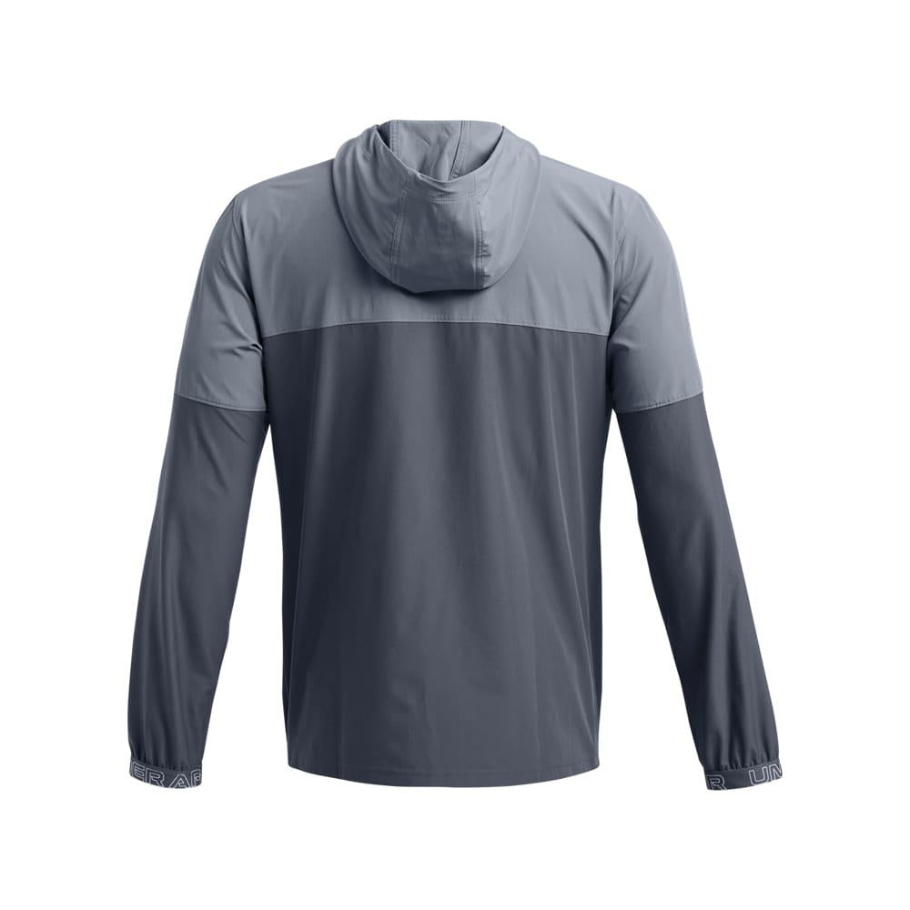 Grey - Back - Under Armour Mens Windbreaker