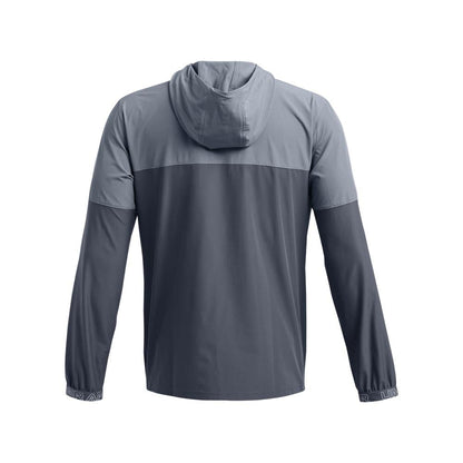 Grey - Back - Under Armour Mens Windbreaker