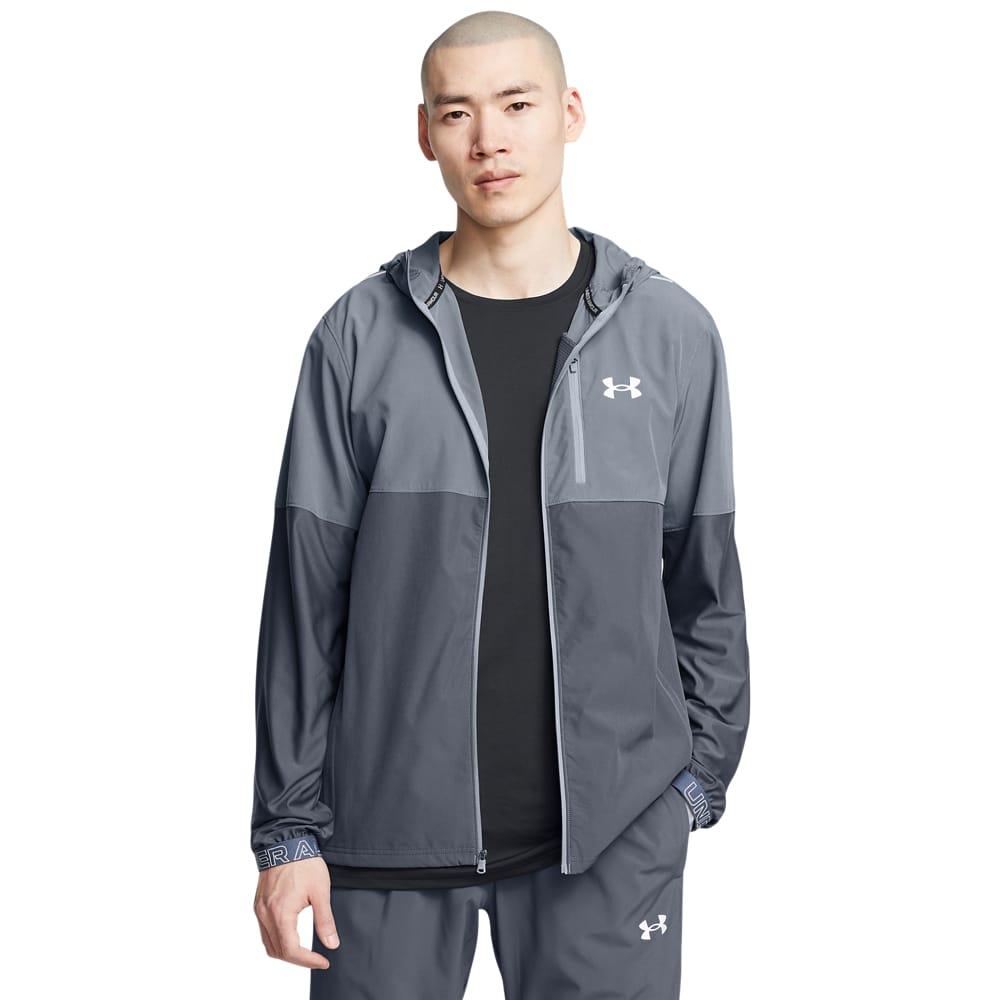 Grey - Side - Under Armour Mens Windbreaker