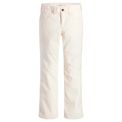 Cream - Front - Levis Womens-Ladies Middy Bootcut Jeans