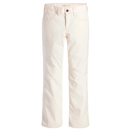Cream - Front - Levis Womens-Ladies Middy Bootcut Jeans