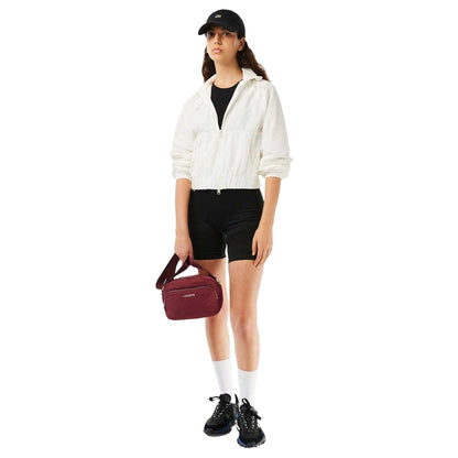 White - Lifestyle - Lacoste Womens-Ladies Full Zip Short Jacket