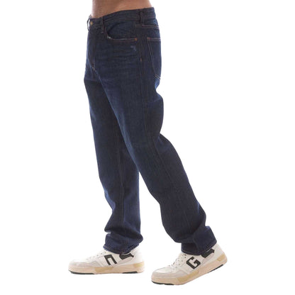 Navy - Front - Boss Mens Slim Jeans