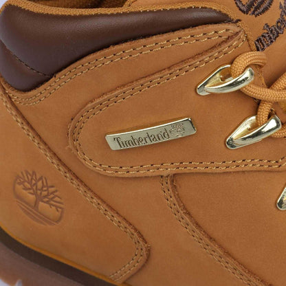 Wheat - Pack Shot - Timberland Boys Euro Rock Leather Lace Up Boots