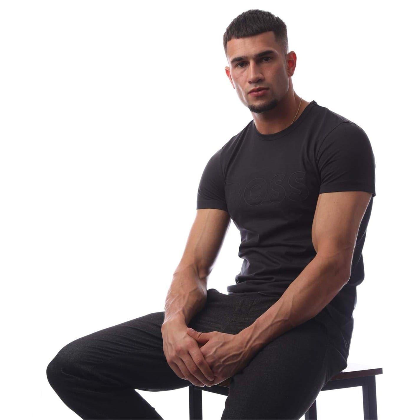 Dark Blue - Lifestyle - Boss Mens Teebo T-Shirt