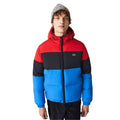 Red - Side - Lacoste Mens Duck Feather Water Repellent Puffer Jacket