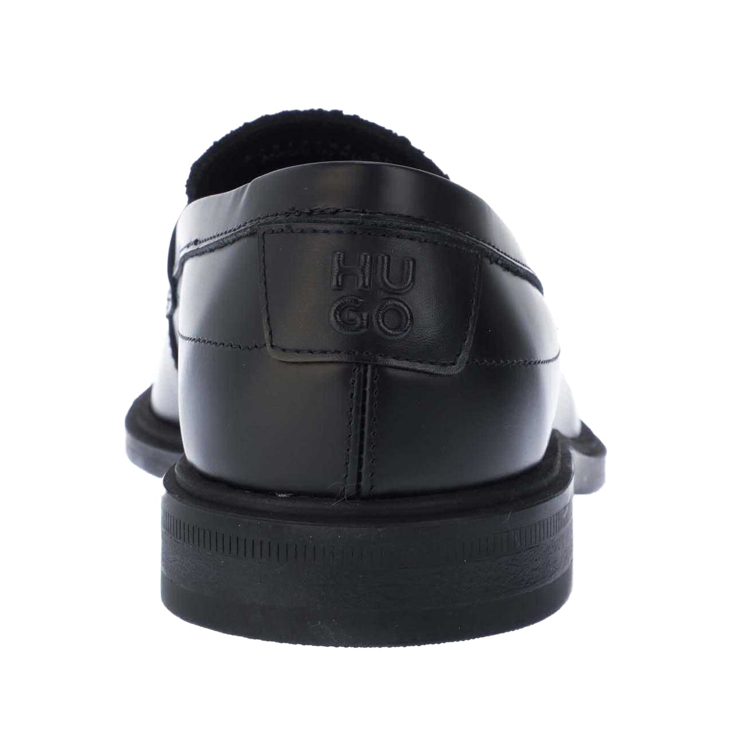 Black - Back - Hugo Boss Mens Slip-on Penny Loafers