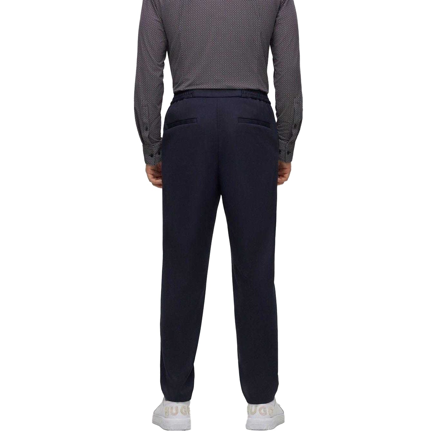 Dark Blue - Back - Hugo Mens Gos233F1J Trousers