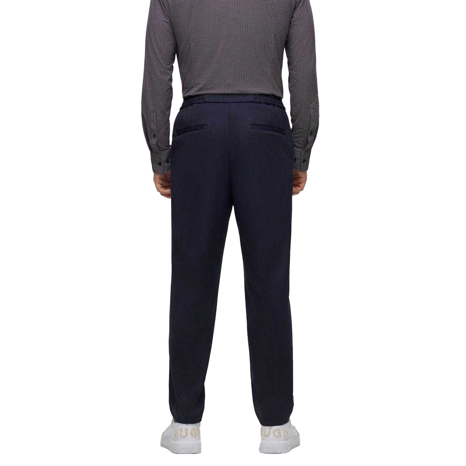 Dark Blue - Back - Hugo Mens Gos233F1J Trousers