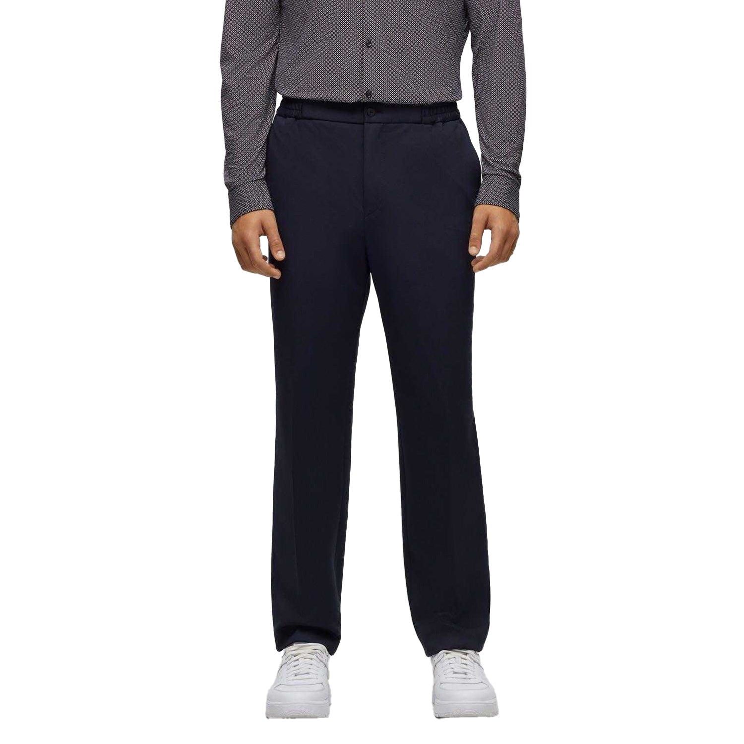 Dark Blue - Side - Hugo Mens Gos233F1J Trousers