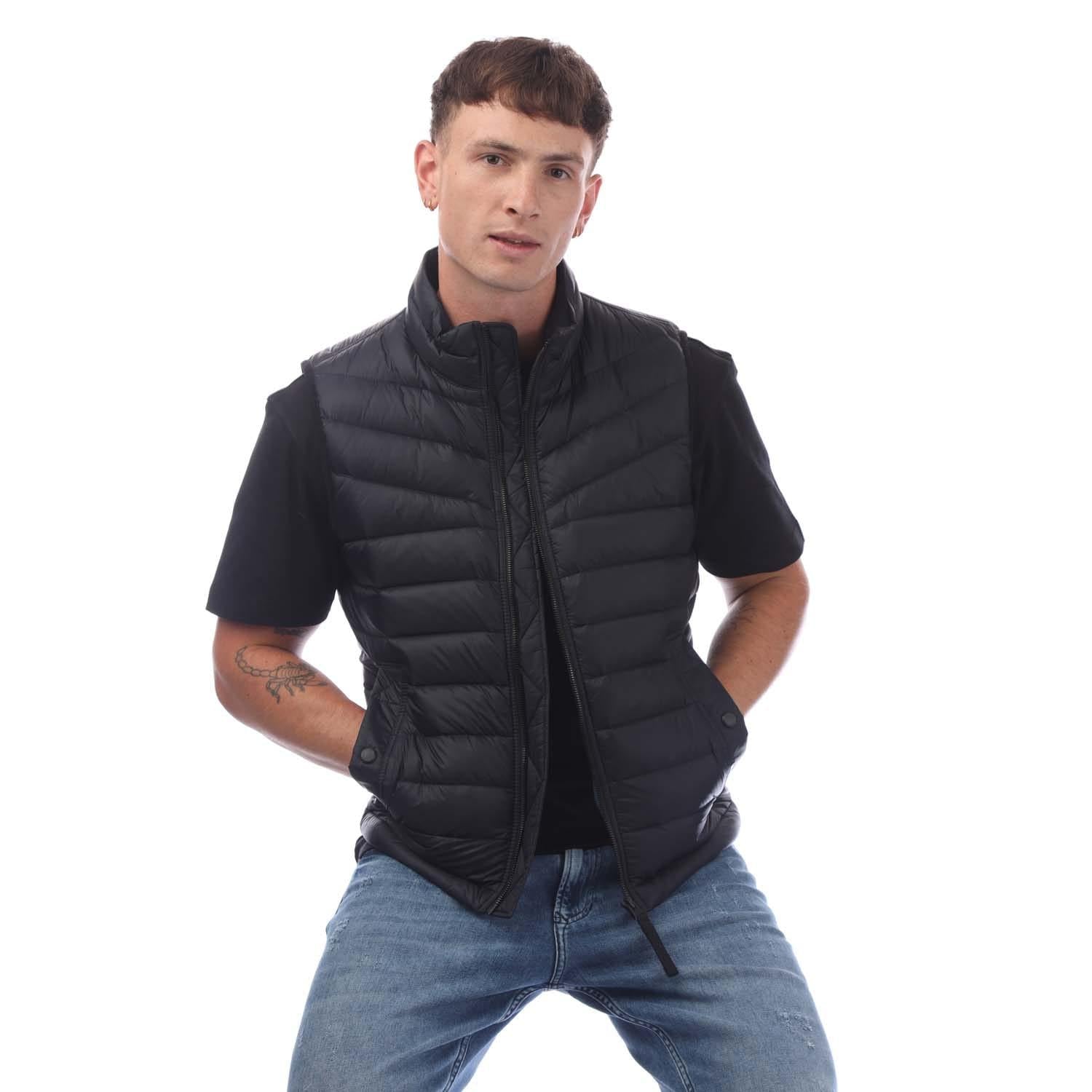 Dark Blue - Lifestyle - Hugo Boss Mens Olmeev1 Padded Gilet