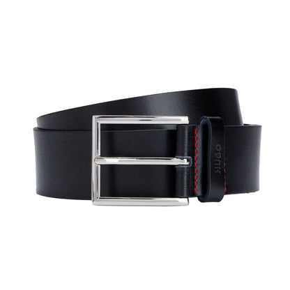 Black - Front - Hugo Giaspo Leather Belt