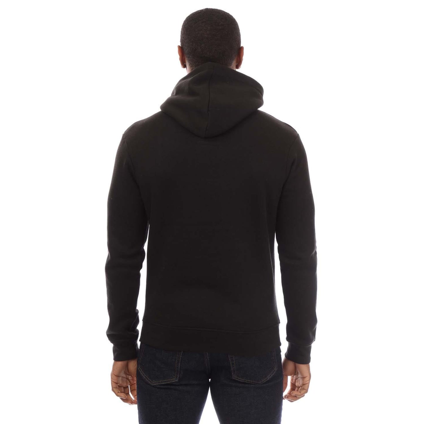 Black - Back - Duck and Cover Mens Raylan Hoodie