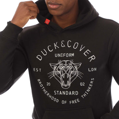 Black - Side - Duck and Cover Mens Raylan Hoodie
