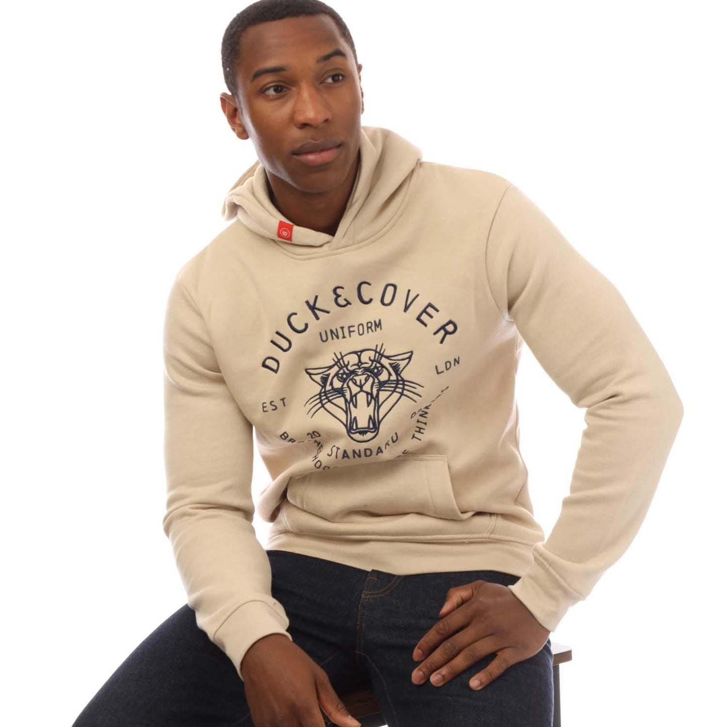 Stone - Lifestyle - Duck and Cover Mens Raylan Hoodie