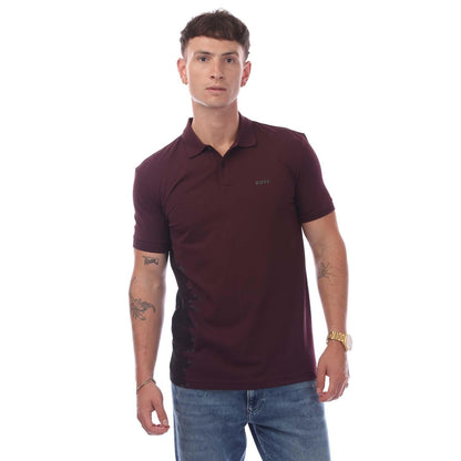Pink - Front - Hugo Boss Mens Paddy 4 Pro Polo Shirt