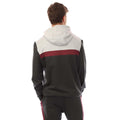 Grey - Back - Lyle & Scott Mens Colour Block Fly Fleece Hoodie