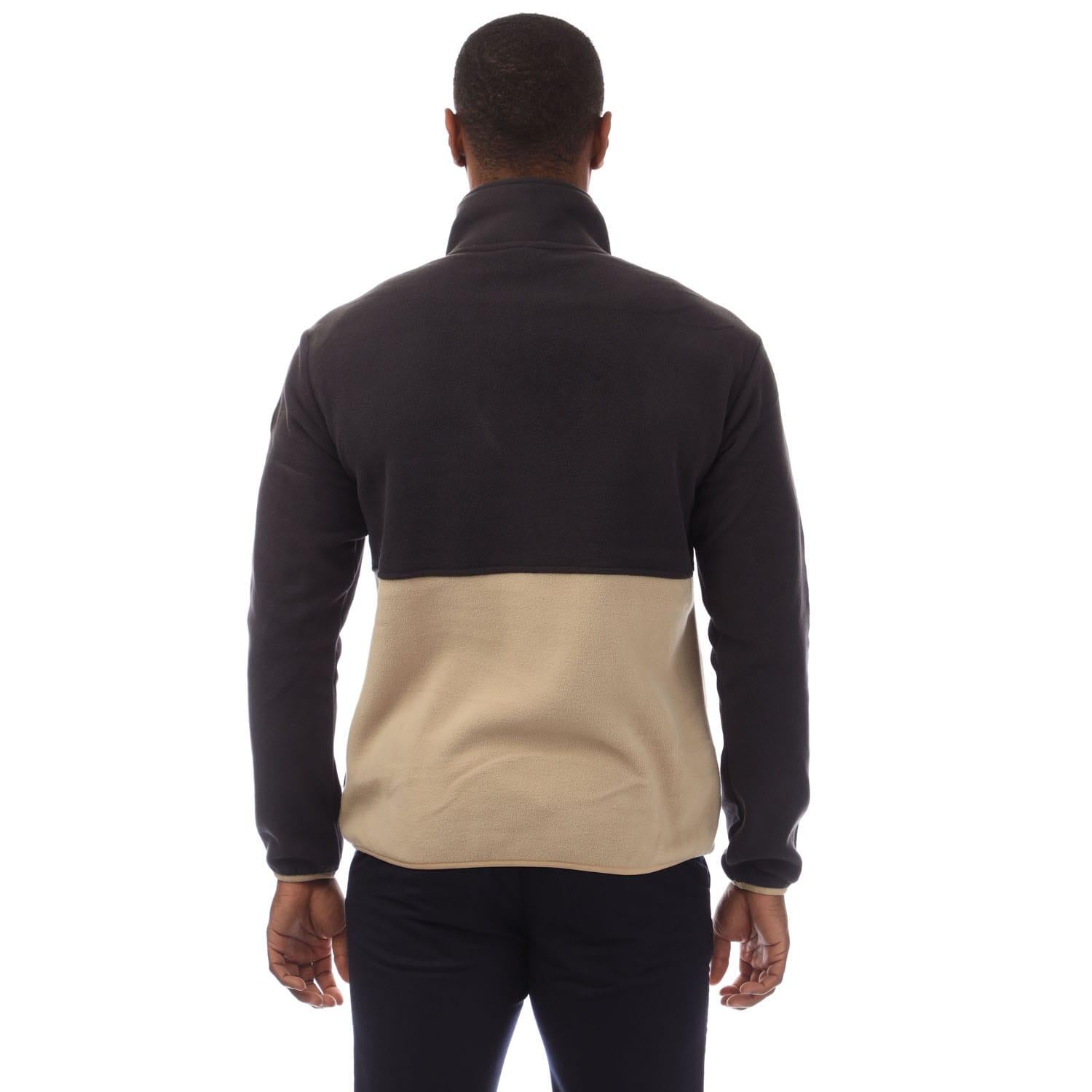 Grey - Back - Icepeak Mens Matthews Quarter Zip Fleece Top