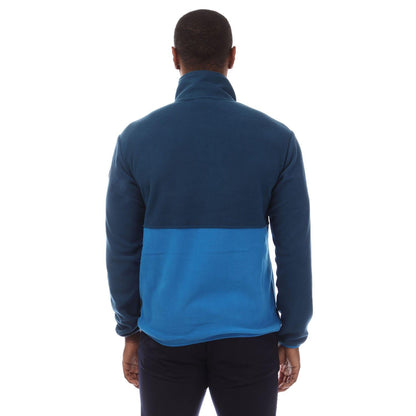 Blue - Back - Icepeak Mens Matthews Quarter Zip Fleece Top