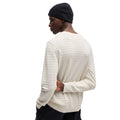 Natural - Back - Hugo Mens Scoult Grid Cotton Sweater Top
