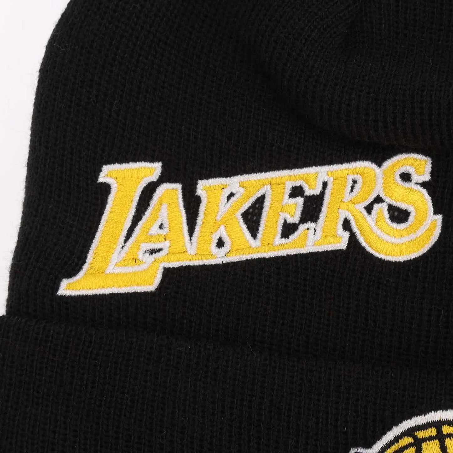 Black - Side - New Era LA Lakers Multi Patch Beanie