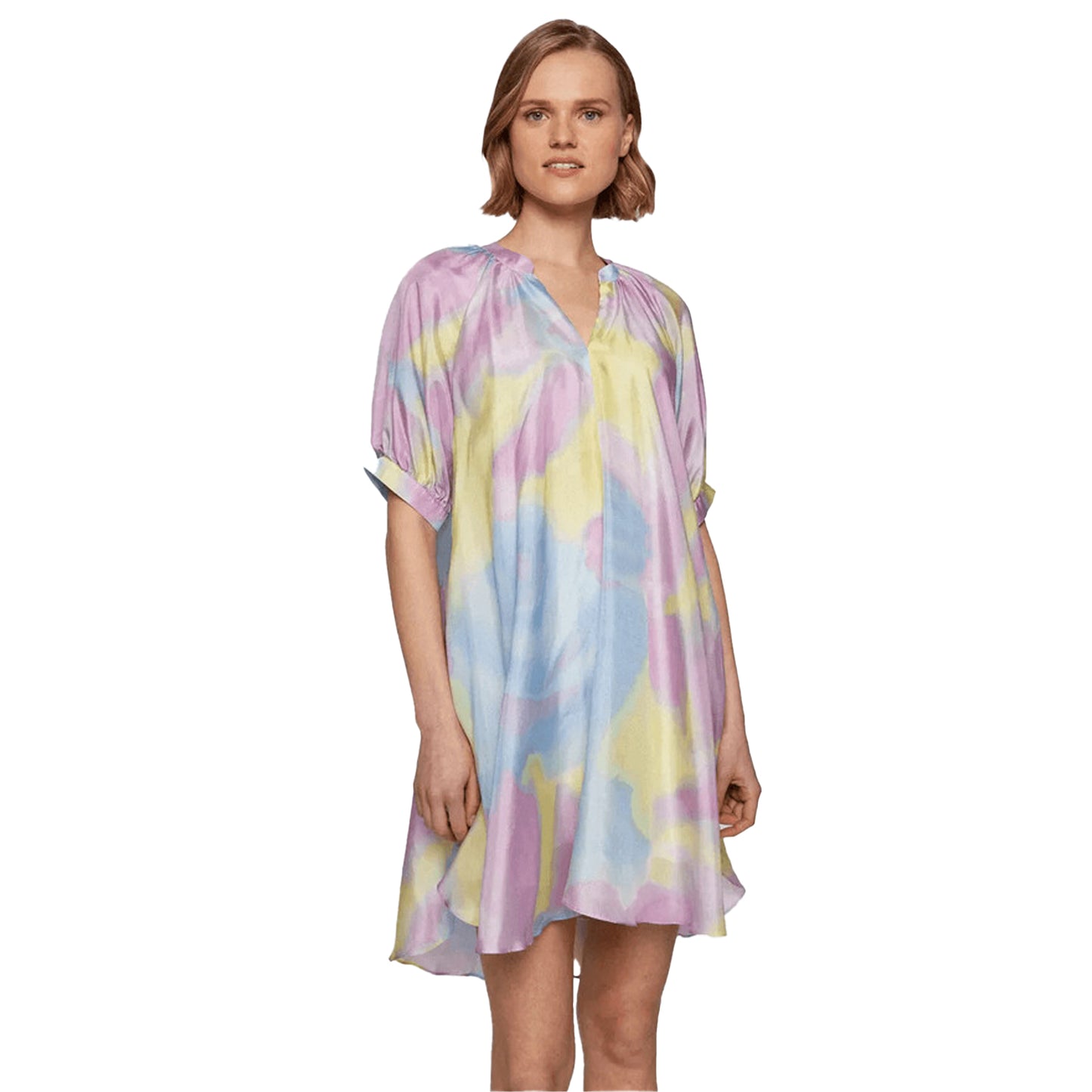 Multicoloured - Side - Hugo Boss Womens-Ladies Diflowu Mini Dress