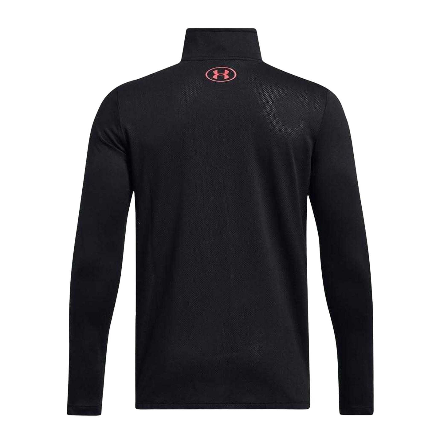 Black-Pink - Back - Under Armour Childrens-Kids Tech Quarter Zip Top