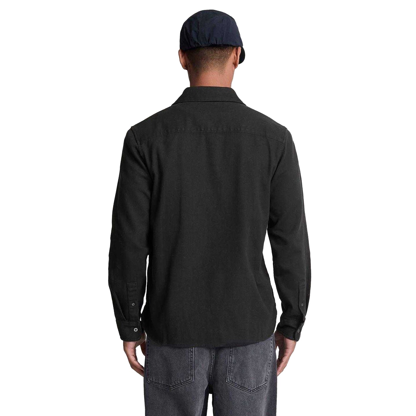 Black - Back - Lyle & Scott Mens Worsted Twill Shirt