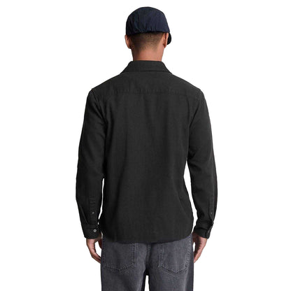 Black - Back - Lyle & Scott Mens Worsted Twill Shirt