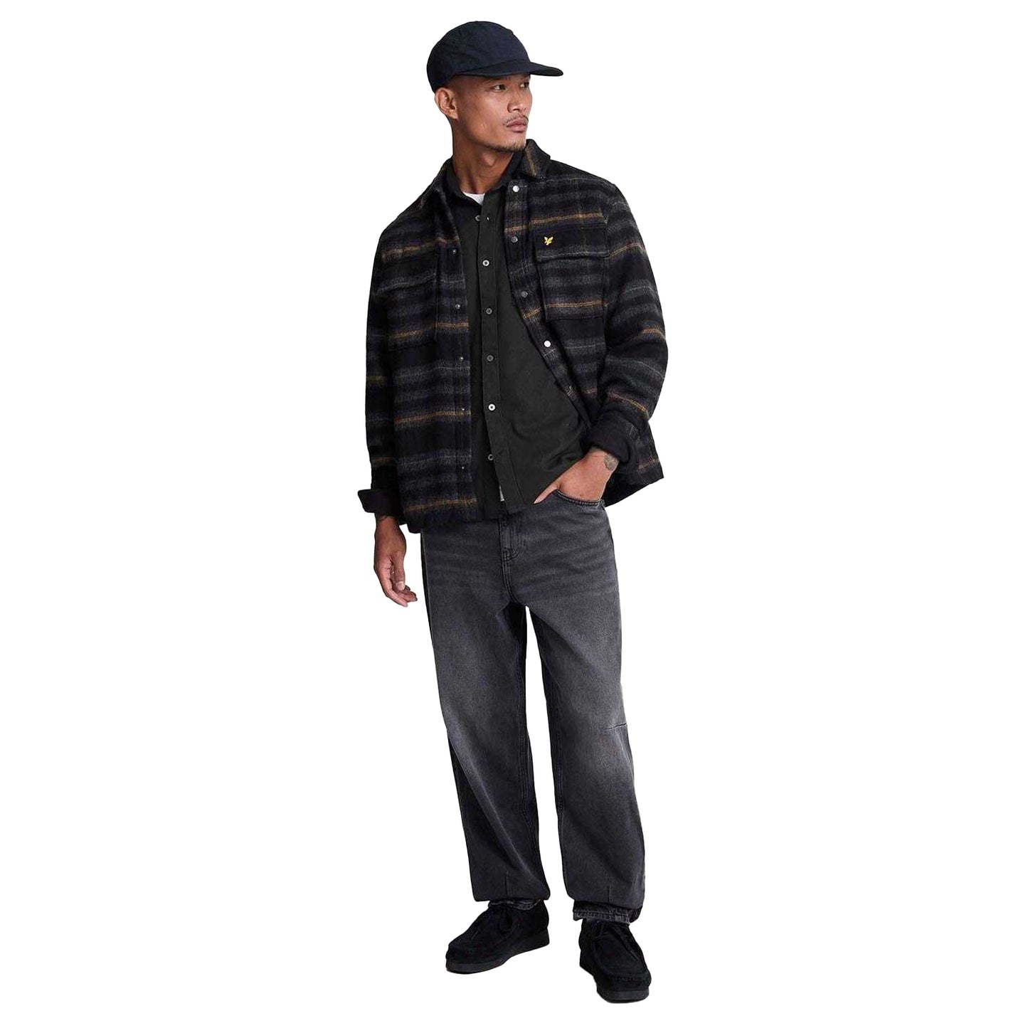 Black - Lifestyle - Lyle & Scott Mens Worsted Twill Shirt