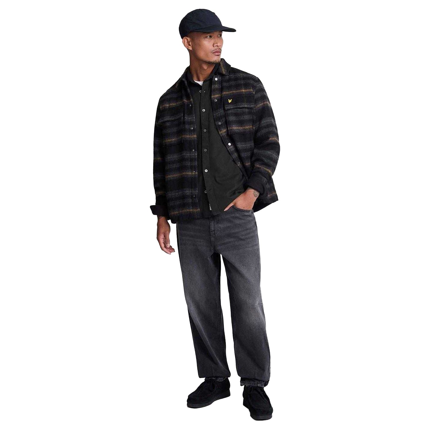Black - Lifestyle - Lyle & Scott Mens Worsted Twill Shirt