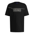 Black - Front - Hugo Mens Noideryo Logo Stitch Detail T-Shirt