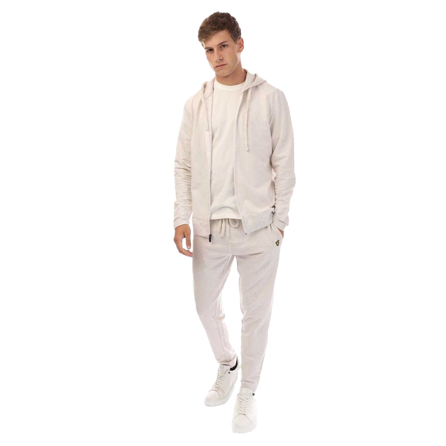 White - Front - Lyle & Scott Mens Loungewear Set