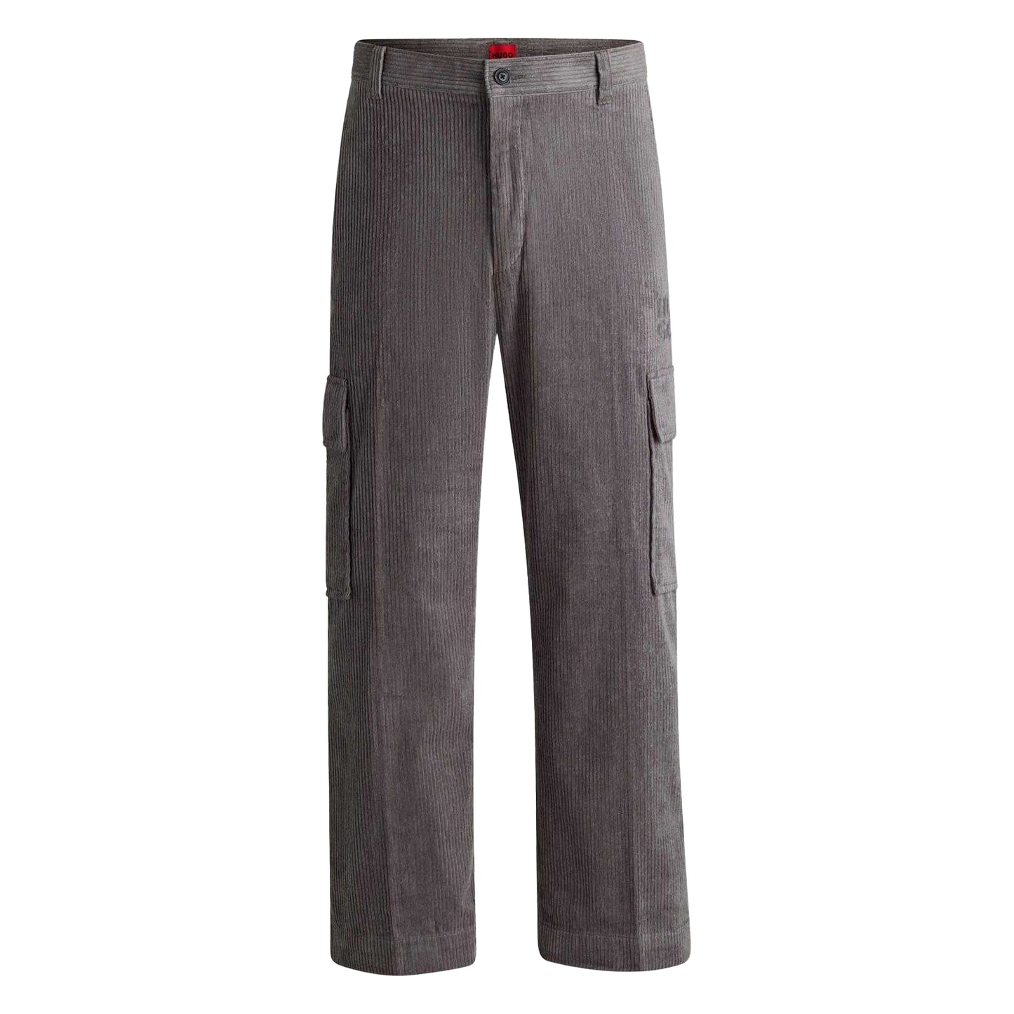 Grey - Front - Hugo Mens Grady244 Cargo Trousers