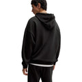 Black - Back - Hugo Mens Noiderhood Logo Stitch Detail Hoodie