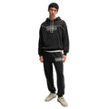 Black - Lifestyle - Hugo Mens Noiderhood Logo Stitch Detail Hoodie