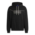 Black - Front - Hugo Mens Noiderhood Logo Stitch Detail Hoodie