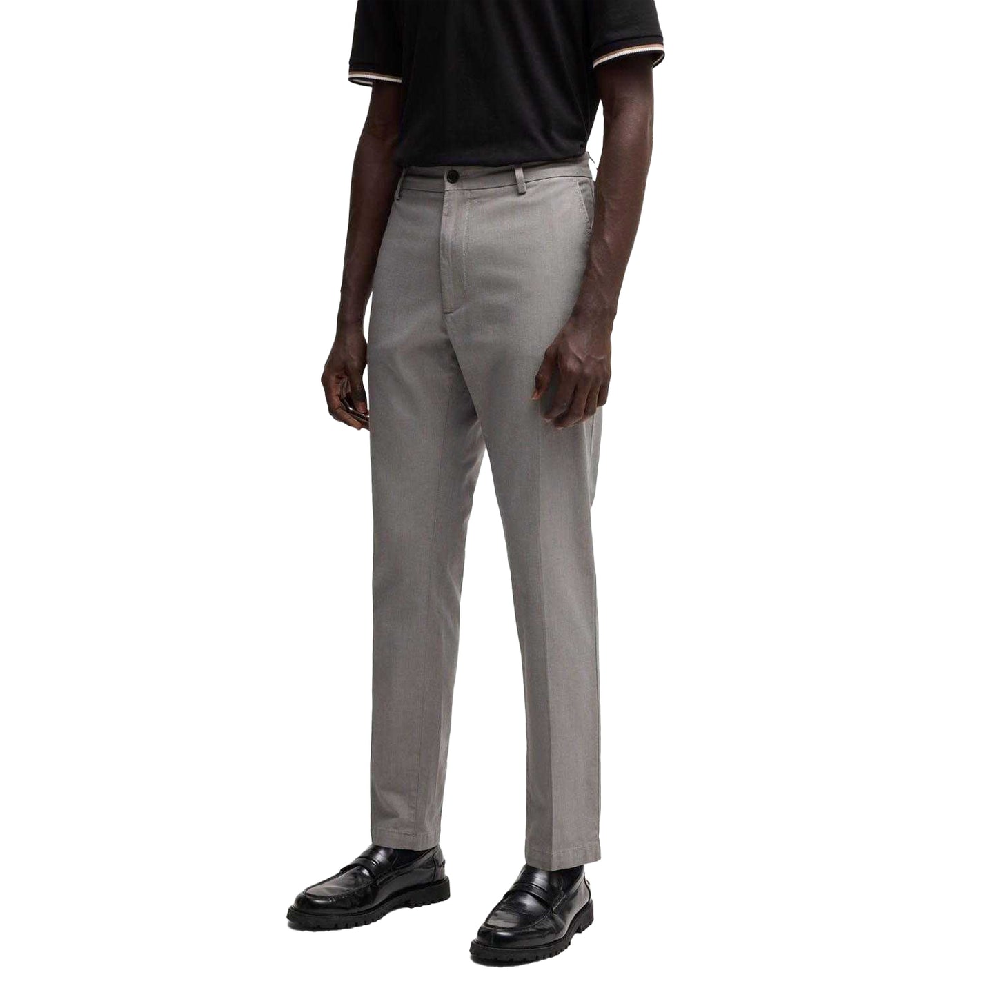 Grey - Side - Hugo Boss Mens H-Kane Trousers
