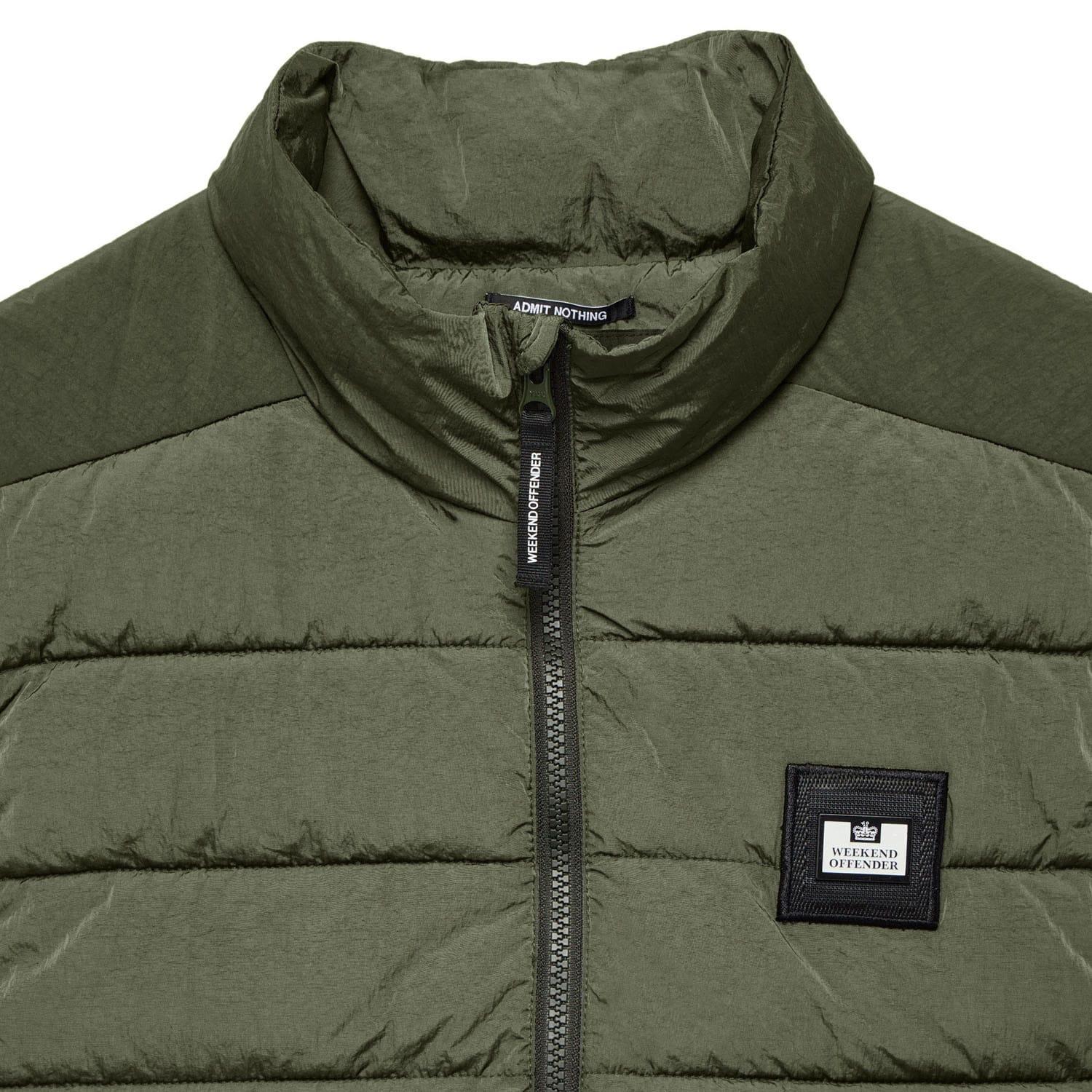 Green - Side - Weekend Offender Mens Gacha Padded Gilet