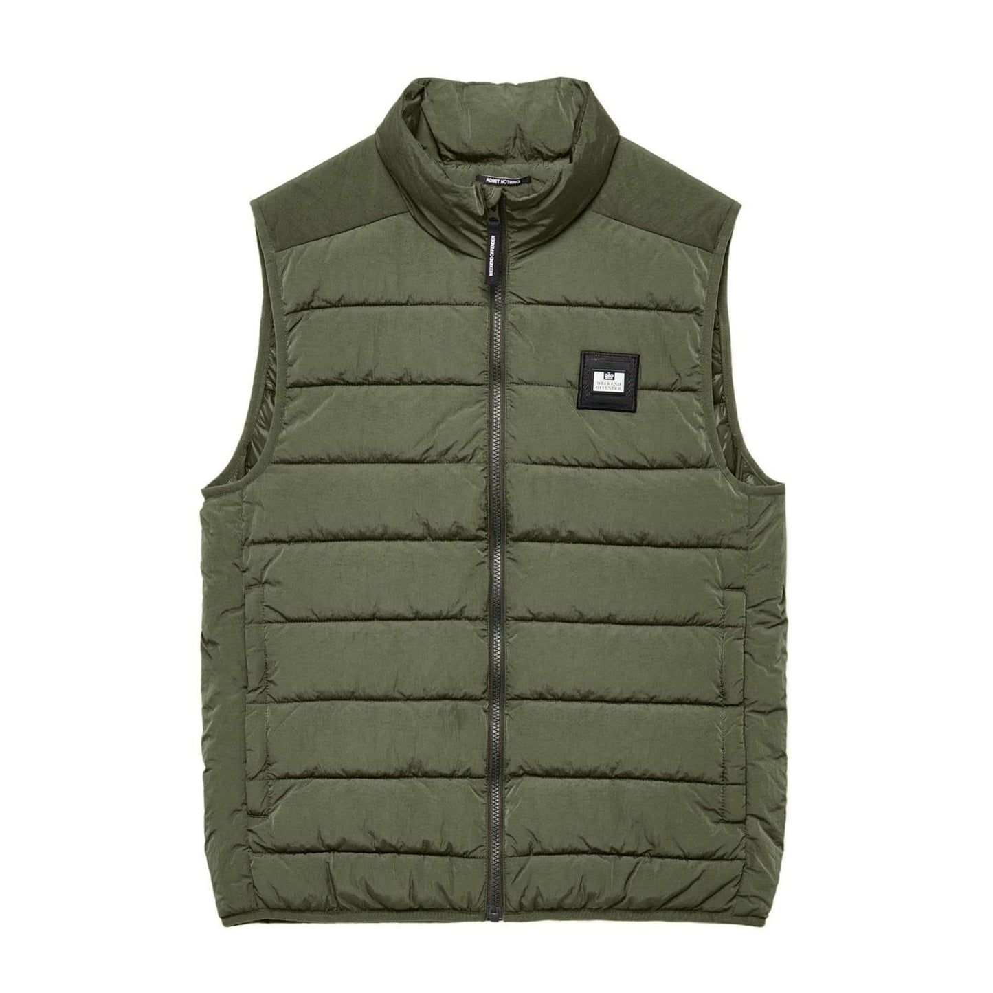 Green - Front - Weekend Offender Mens Gacha Padded Gilet