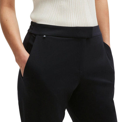 Black - Side - Boss Womens-Ladies Tobaluka10 Slim Trousers