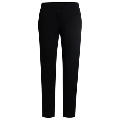 Black - Front - Boss Womens-Ladies Tobaluka10 Slim Trousers