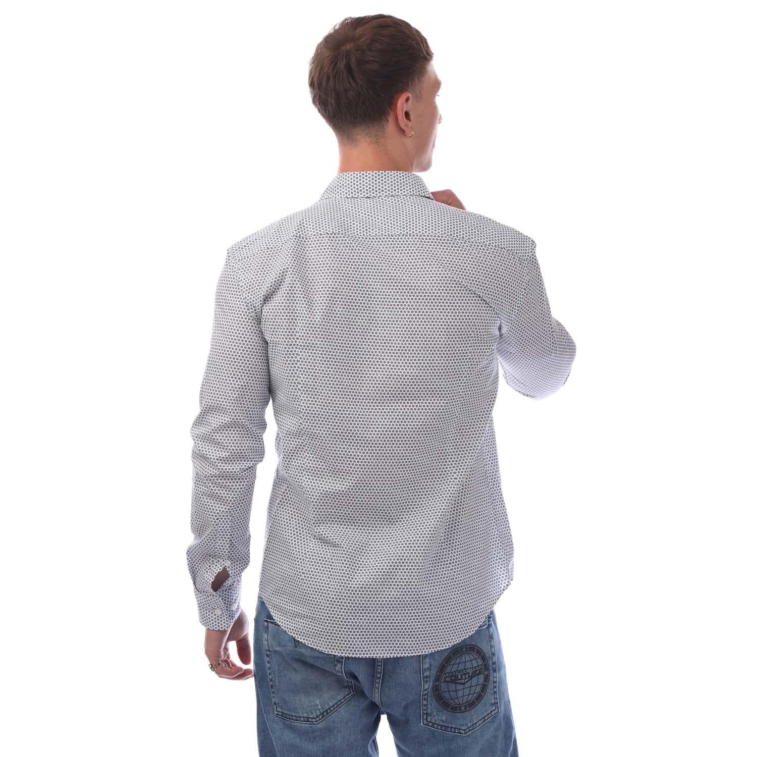 Dark Blue - Back - Hugo Mens Button-Down Long-Sleeved Shirt