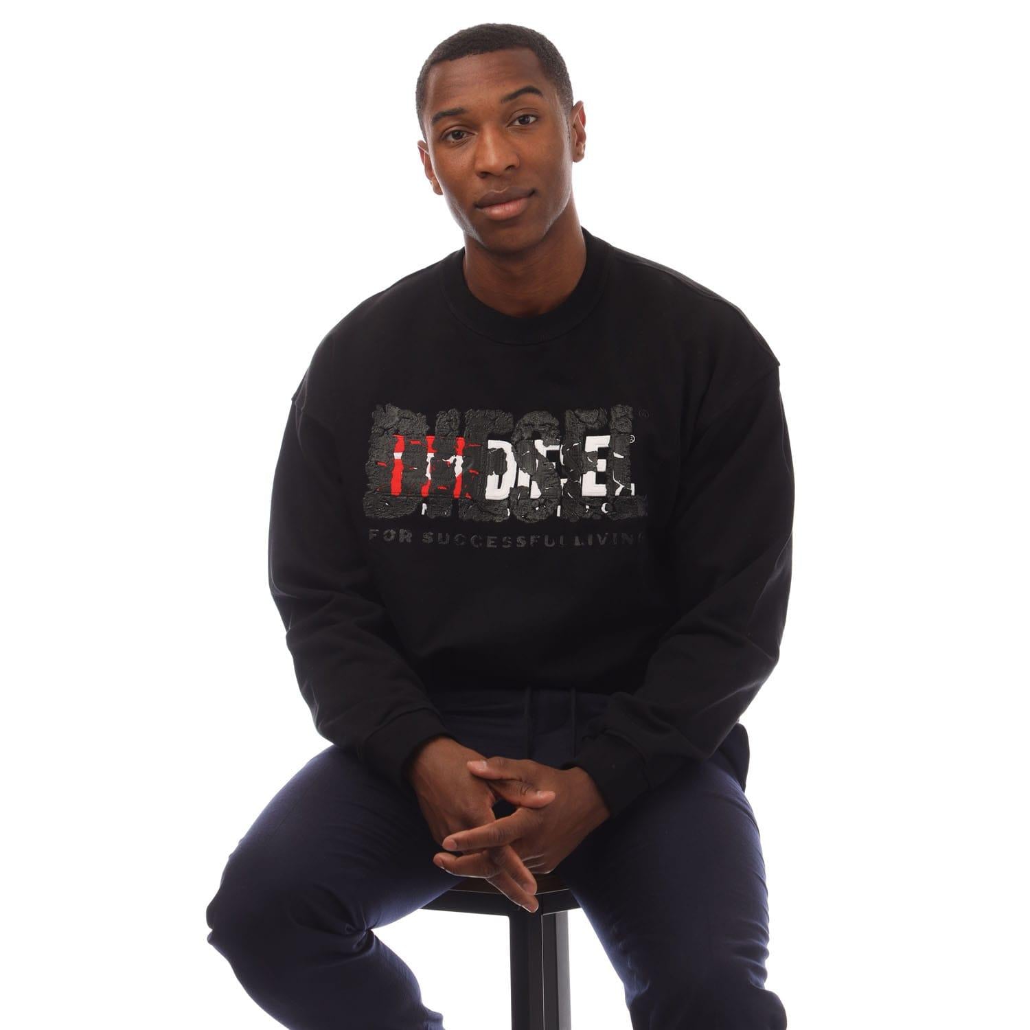 Black - Lifestyle - Diesel Mens S-Nable Sweatshirt