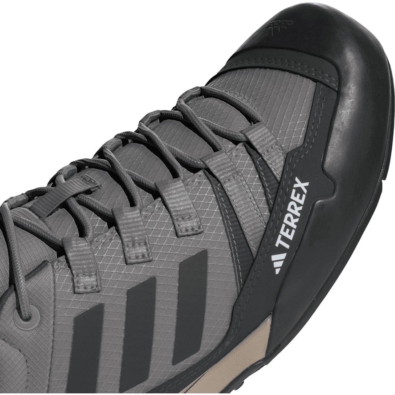 Grey - Pack Shot - Adidas Mens Terrex Swift Solo 2.0 Hiking Shoes