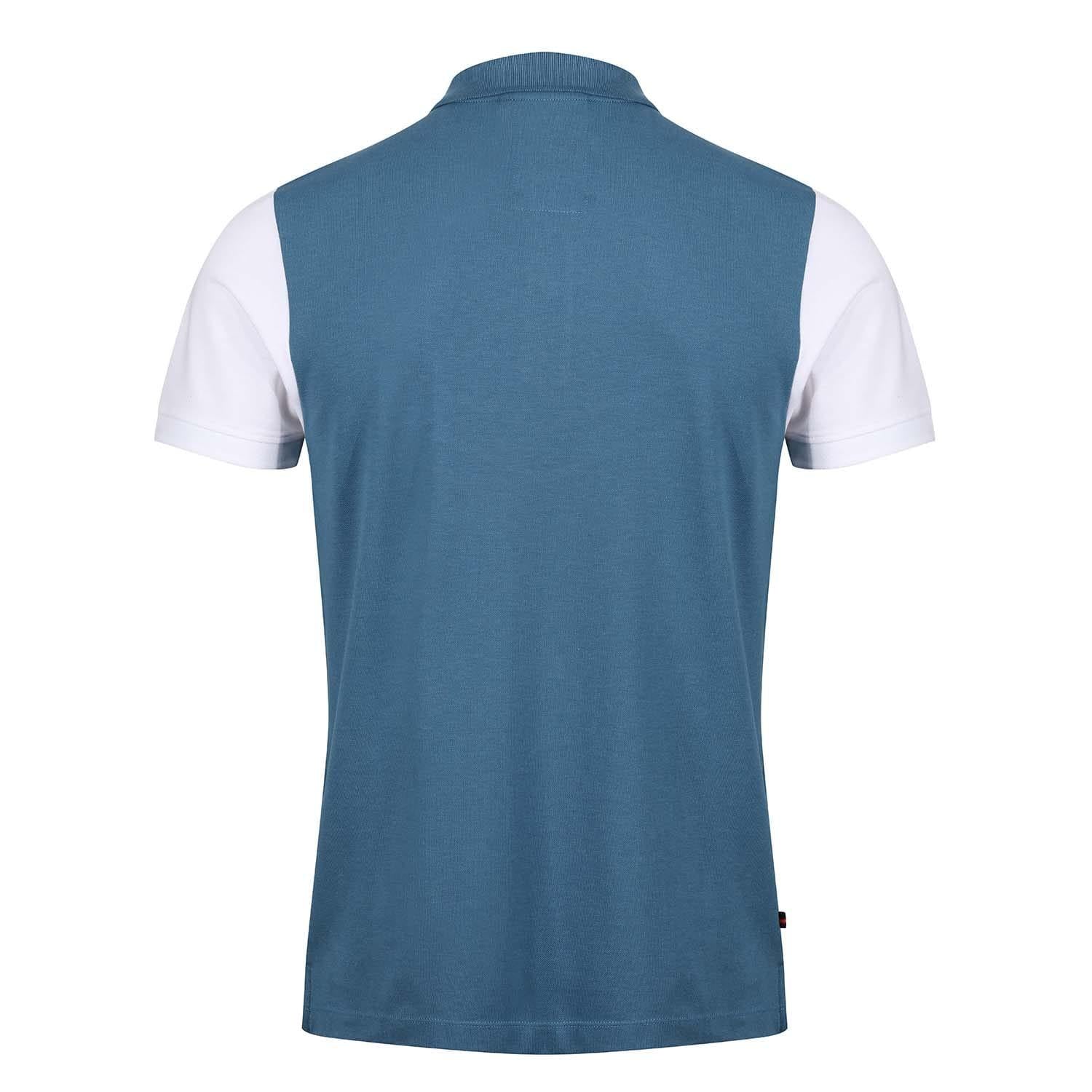 Blue-White-Black - Back - Luke 1977 Mens Cala Mayor Chevron Polo Shirt