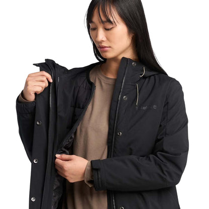 Black - Lifestyle - Timberland Womens-Ladies 3 in 1 Waterproof Jacket
