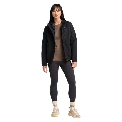 Black - Close up - Timberland Womens-Ladies 3 in 1 Waterproof Jacket