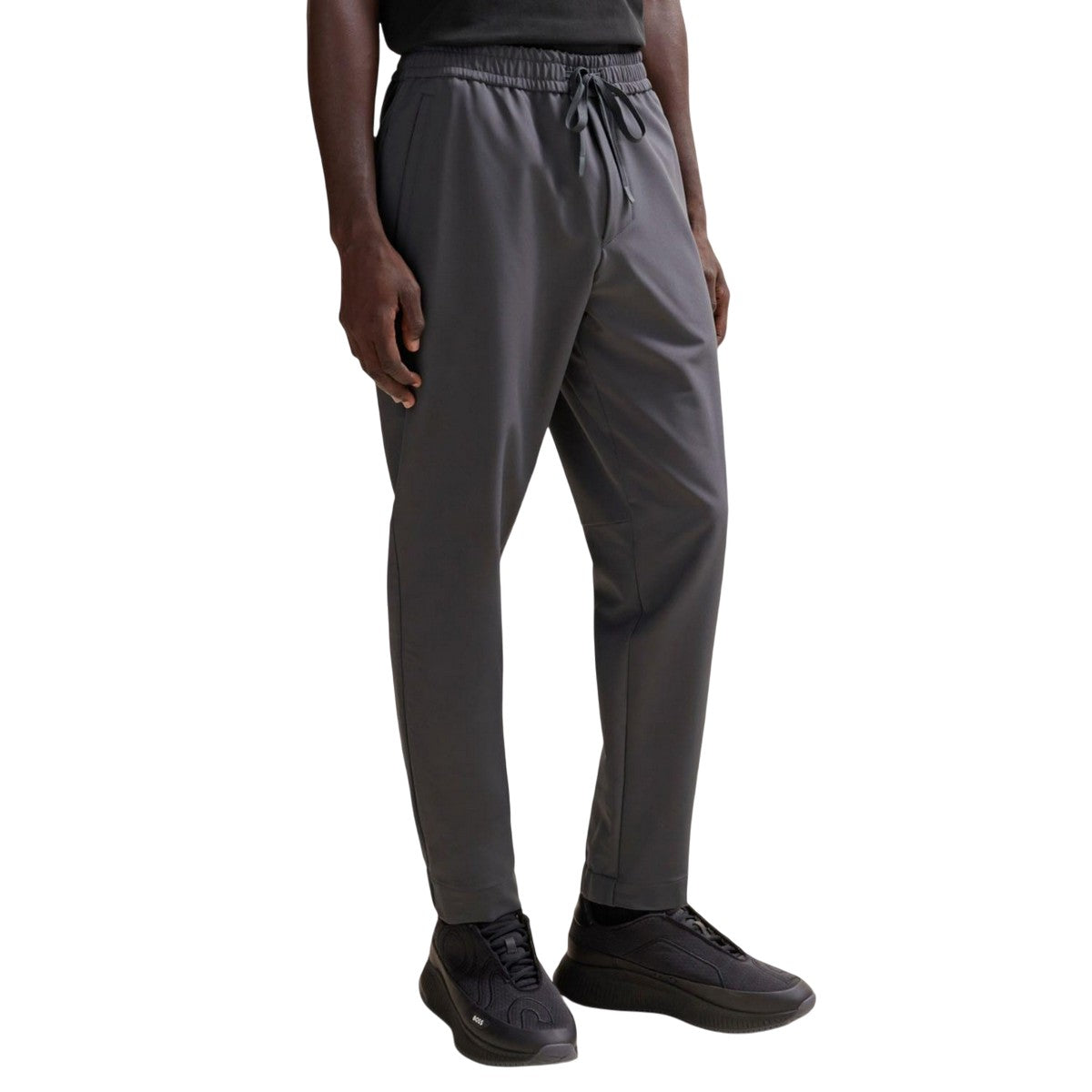 Grey - Lifestyle - Boss Mens T Flex Tapered Chinos